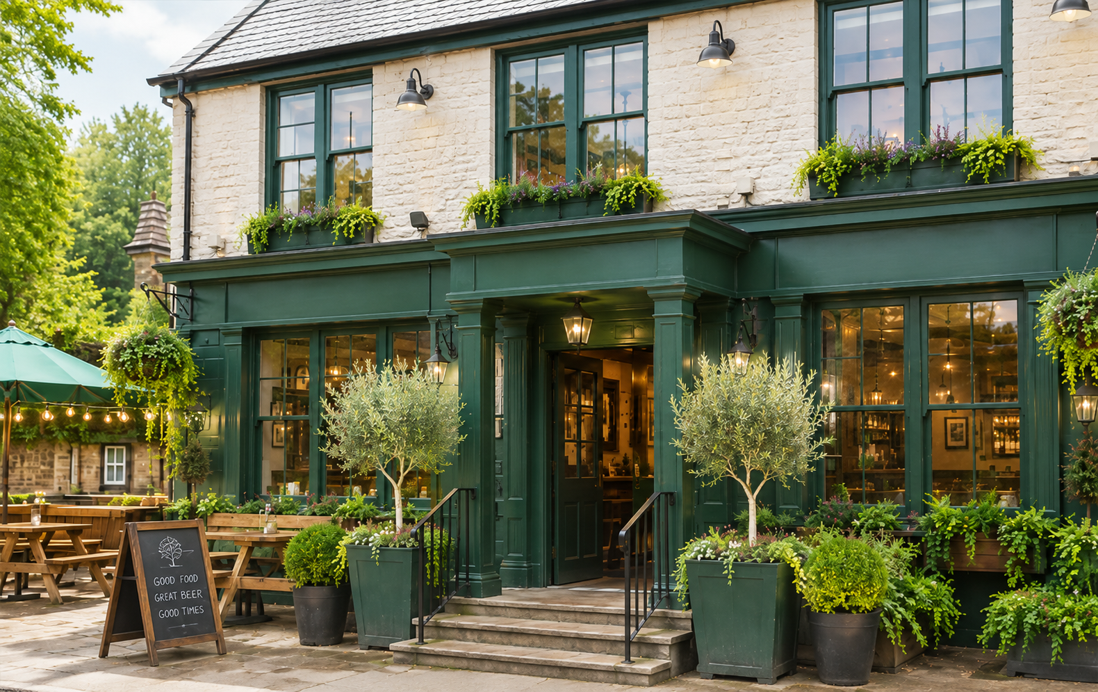 Commercial pub heating system