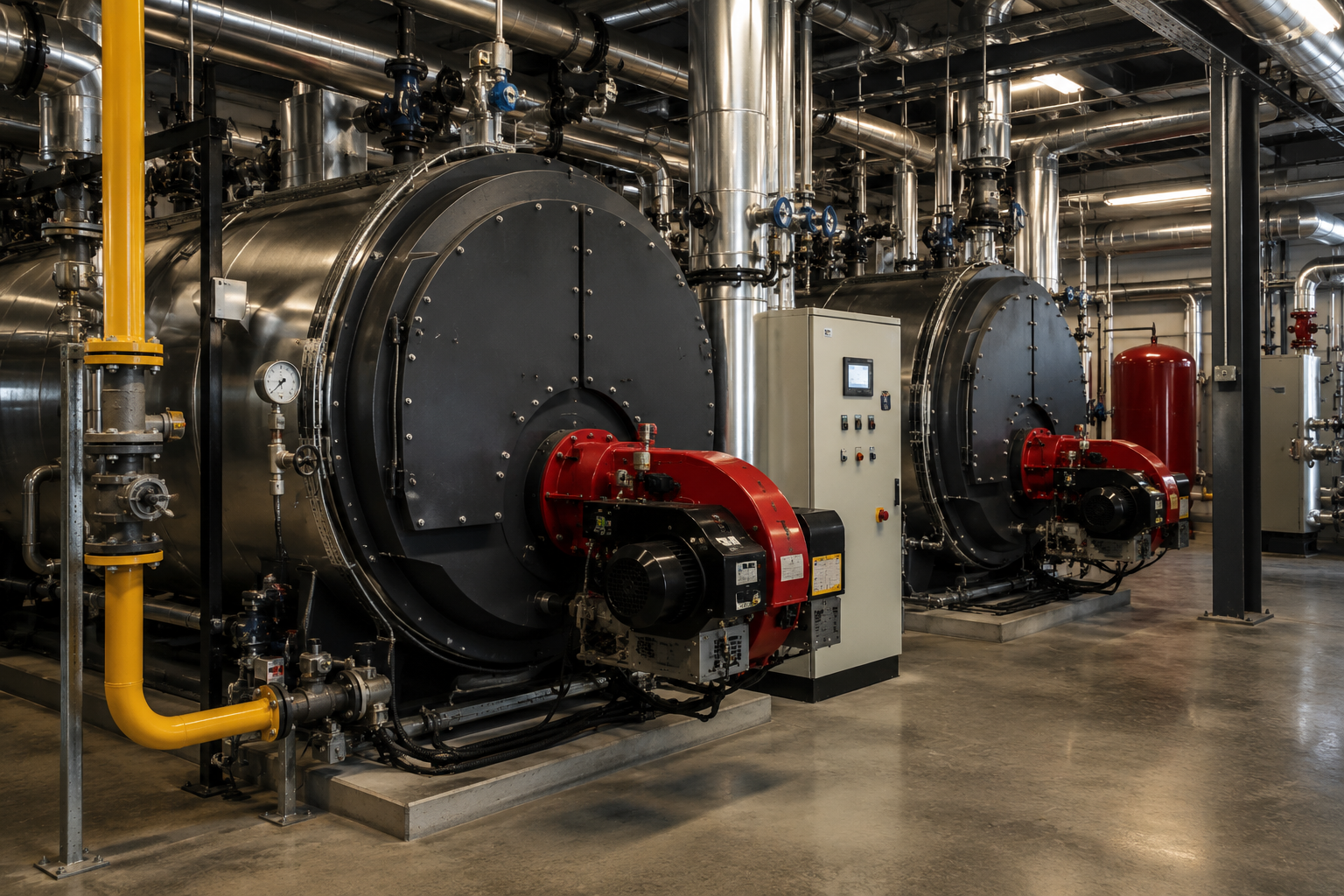Commercial boiler plant
