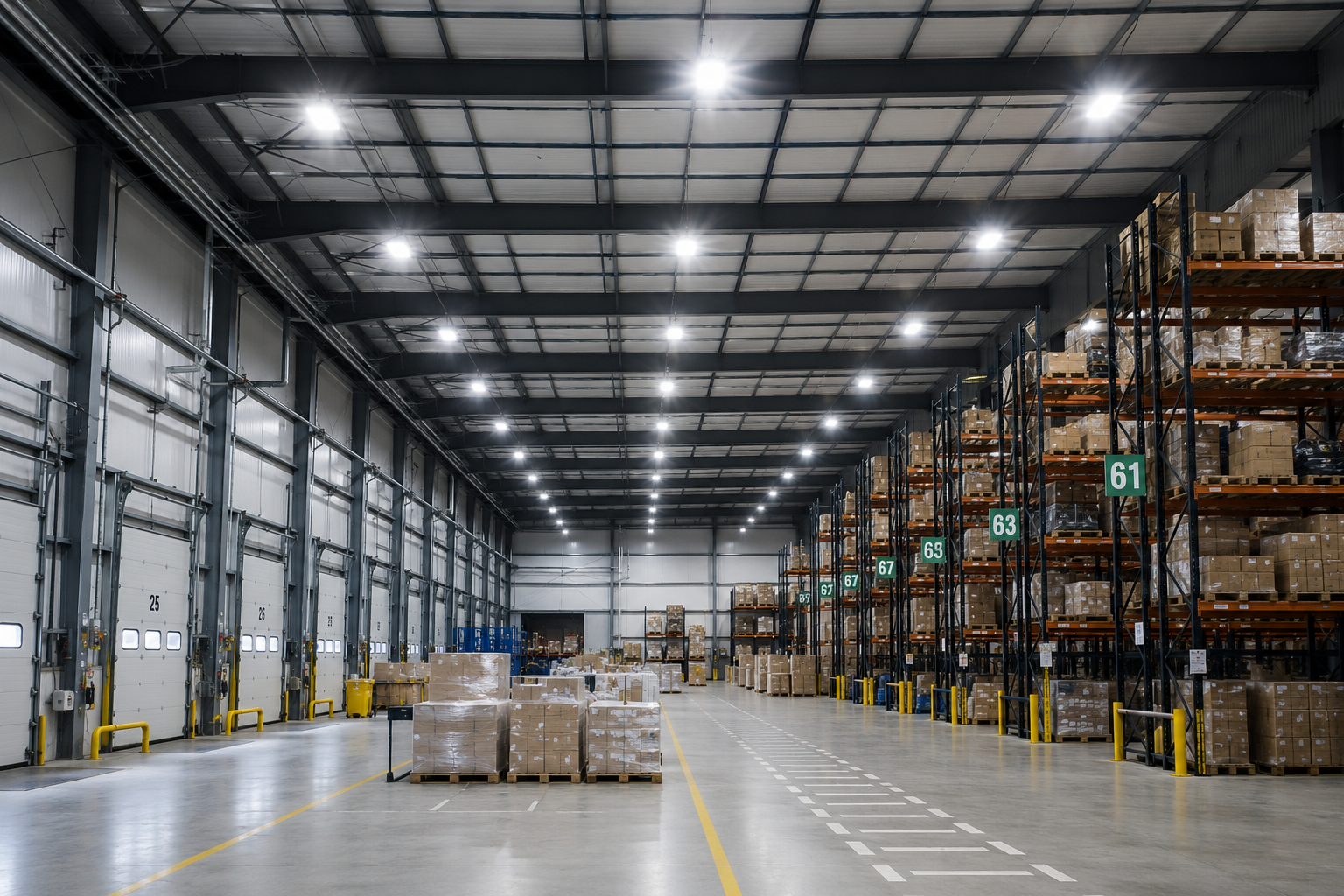 Commercial building lighting
